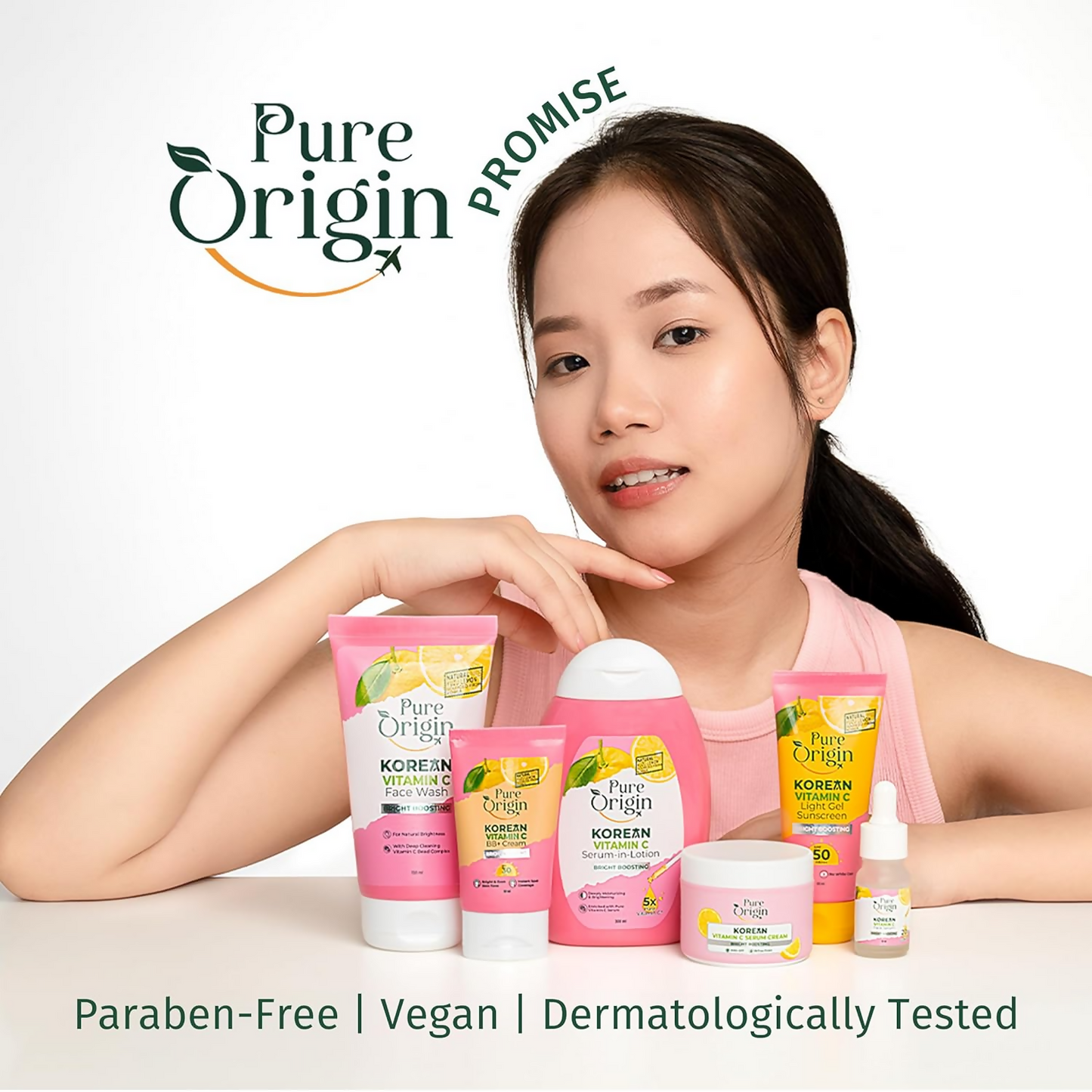 Pure Origin Korean Vitamin C Bright Boosting Light Gel Sunscreen SPF 50 PA++++