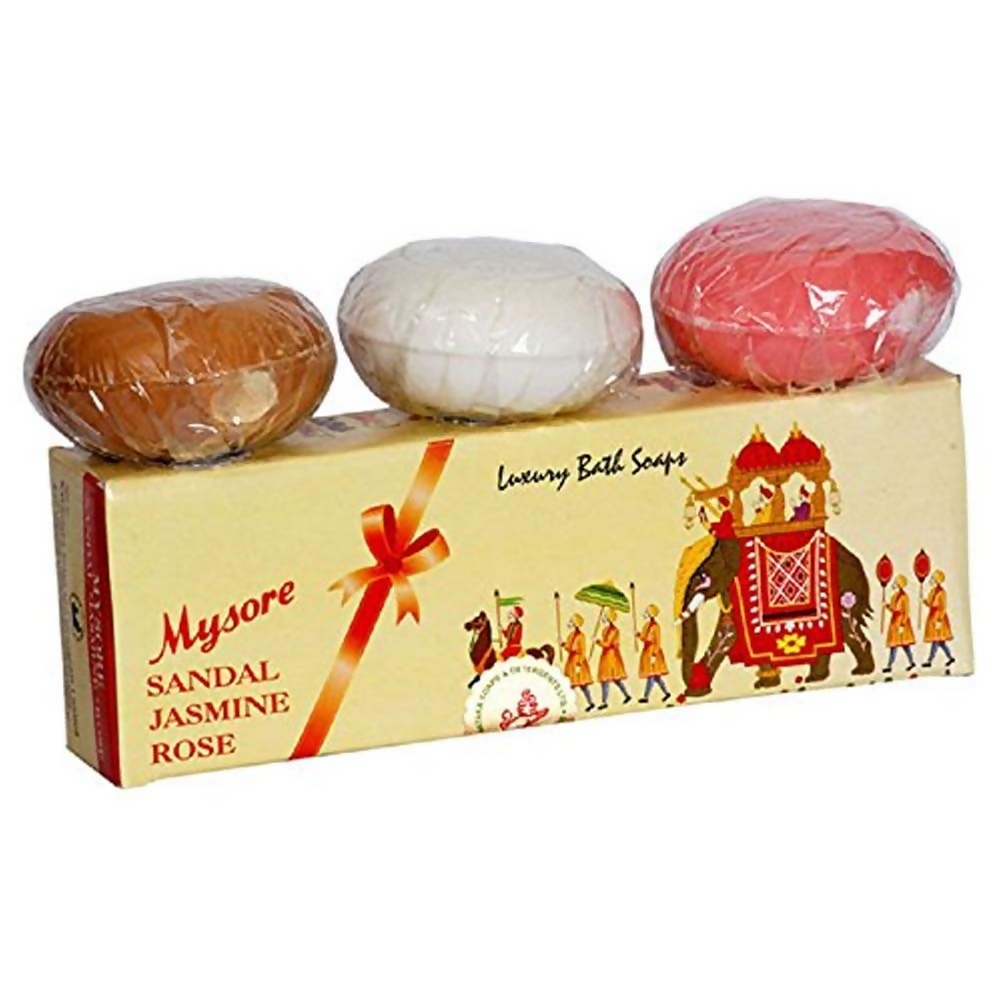 Mysore Sandal Jasmine And Rose Soap Gift Pack