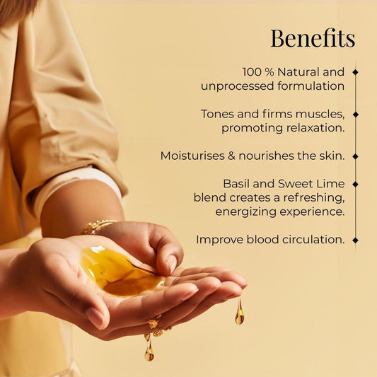 Buy Forest Essentials Body Massage Oil Sweet Lime & Basil from DrMediCart, Ship from India to USA