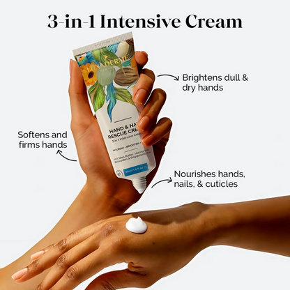 LuxaDerme Hand & Nail Rescue Cream With Shea Butter & Niacinamide