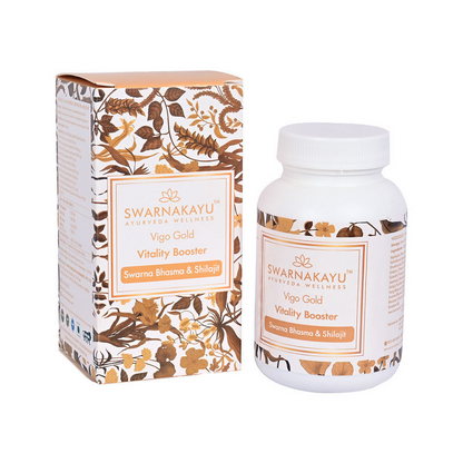 Swarnakayu Vigo Gold Vitality Booster Tablets With Swarna Bhasma & Sj