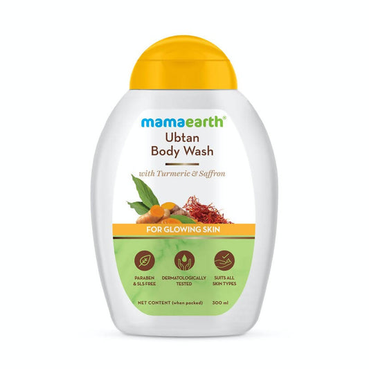 Buy Mamaearth Ubtan Body Wash With Turmeric & Saffron for Glowing Skin from DrMediCart, Ship from India to USA