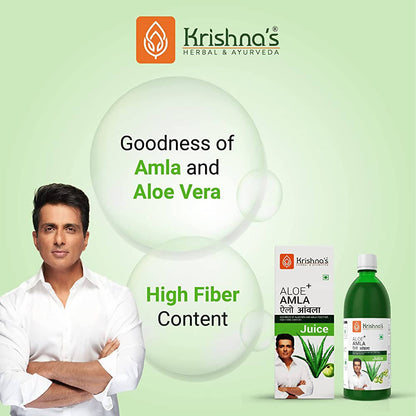 Krishna's Herbal & Ayurveda Aloe+ Amla Juice
