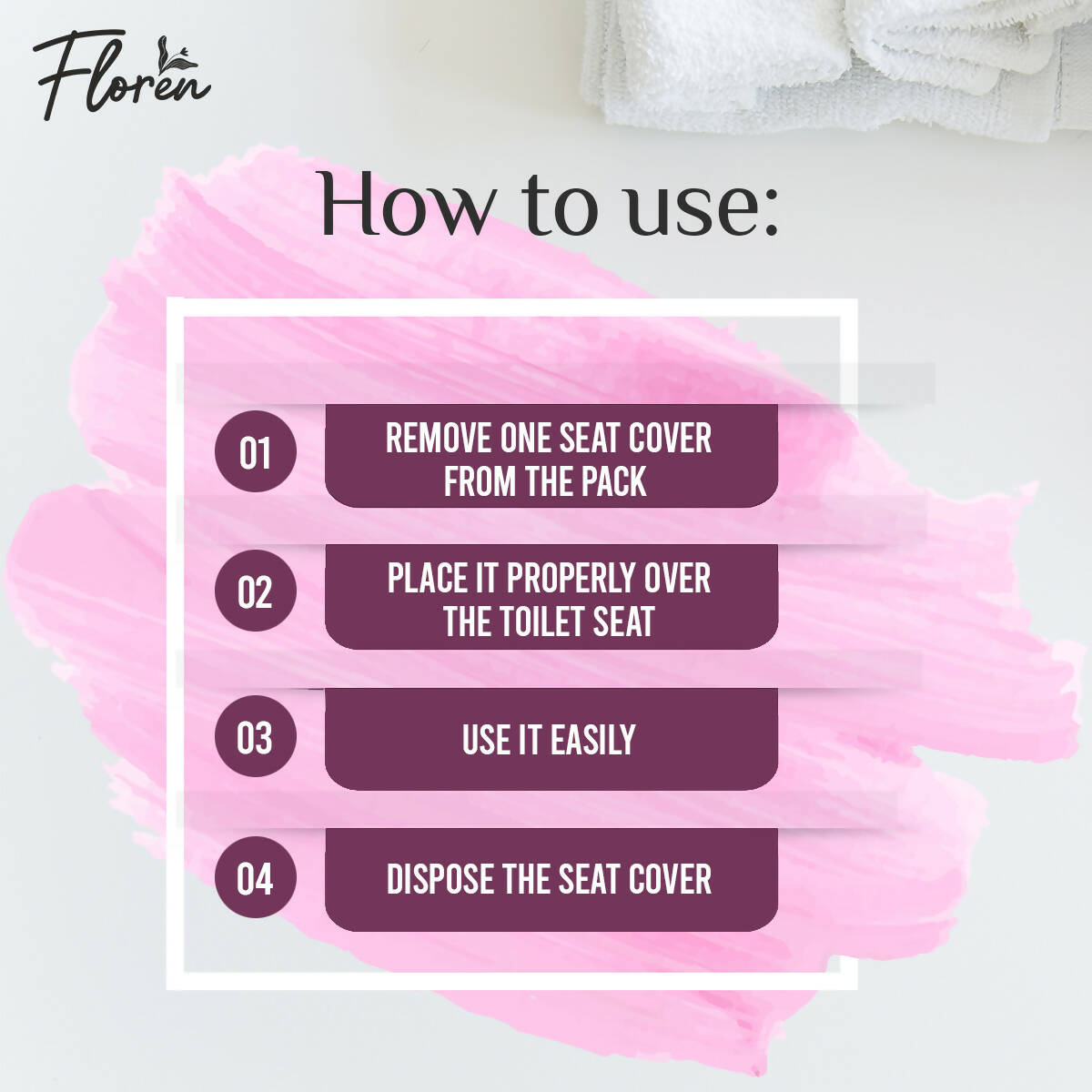Floren Disposable Toilet Seat Covers