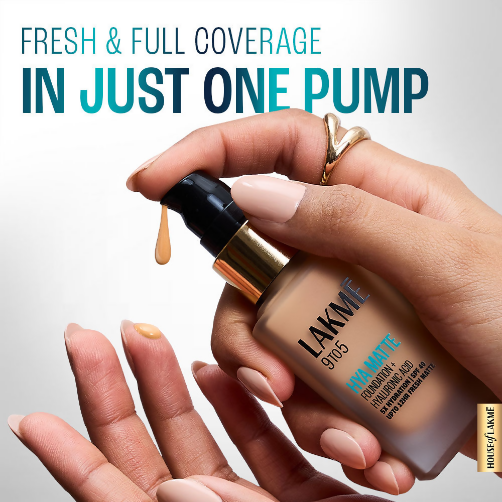 Lakme 9to5 Hya Matte Foundation + Hyaluronic Acid - Cool Ivory