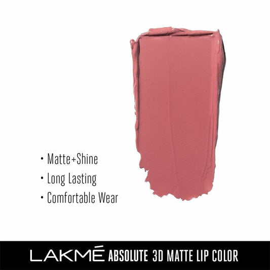 Buy Lakme Absolute 3D Lipstick - Elegant Pink from DrMediCart, Ship from India to USA