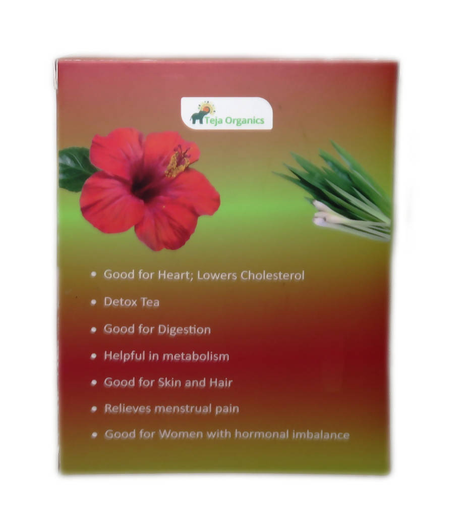 Teja Organics Hibiscus & Lemongrass Tea Bags - Drmedicart
