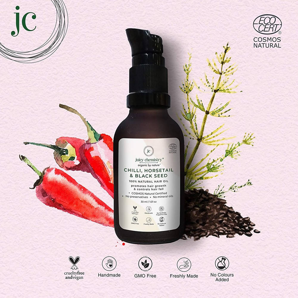 Juicy Chemistry Chilli Horsetail and Blackseed Hair Oil