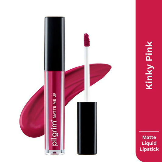 Buy Pilgrim Matte Me Up Liquid Lipstick Kinky Pink from DrMediCart, Ship from India to USA