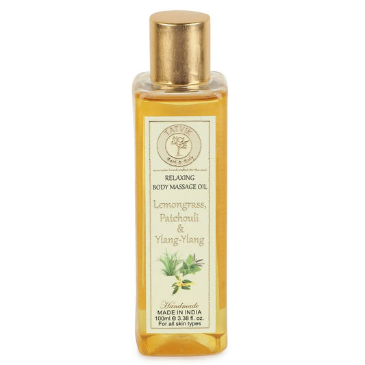 Buy Tatvik Ayurveda Relaxing Body Massage Oil Lemongrass Patchouli & Ylang Ylang from DrMediCart, Ship from India to USA
