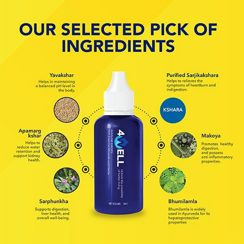 Herbs & Hills 4Well Alkaline Drops
