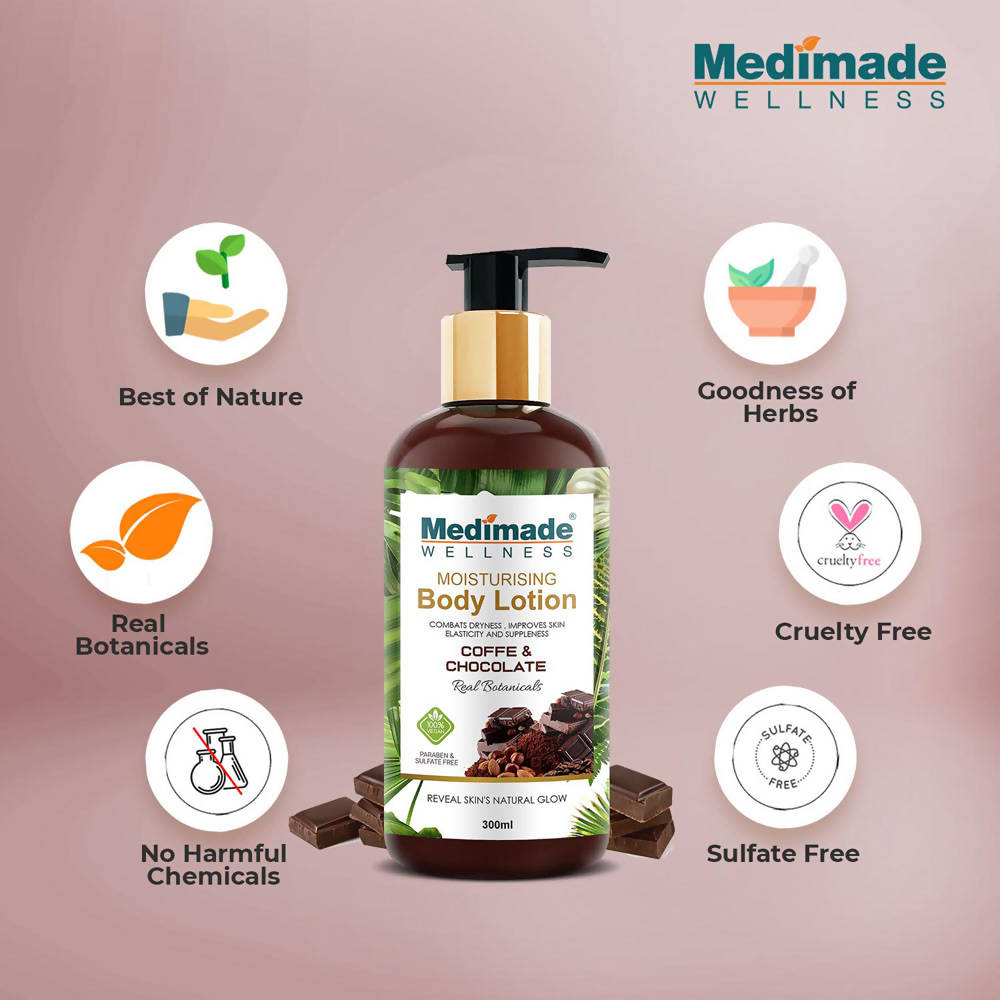 Medimade Wellness Coffee and Chocolate Moisturising Body Lotion - DrMediCart