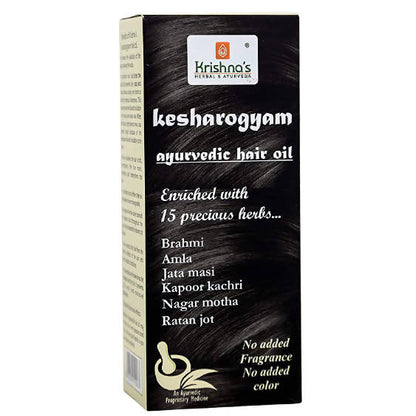 Buy Krishna's Herbal & Ayurveda Kesharogyam Hair Oil from DrMediCart, Ship from India to USA