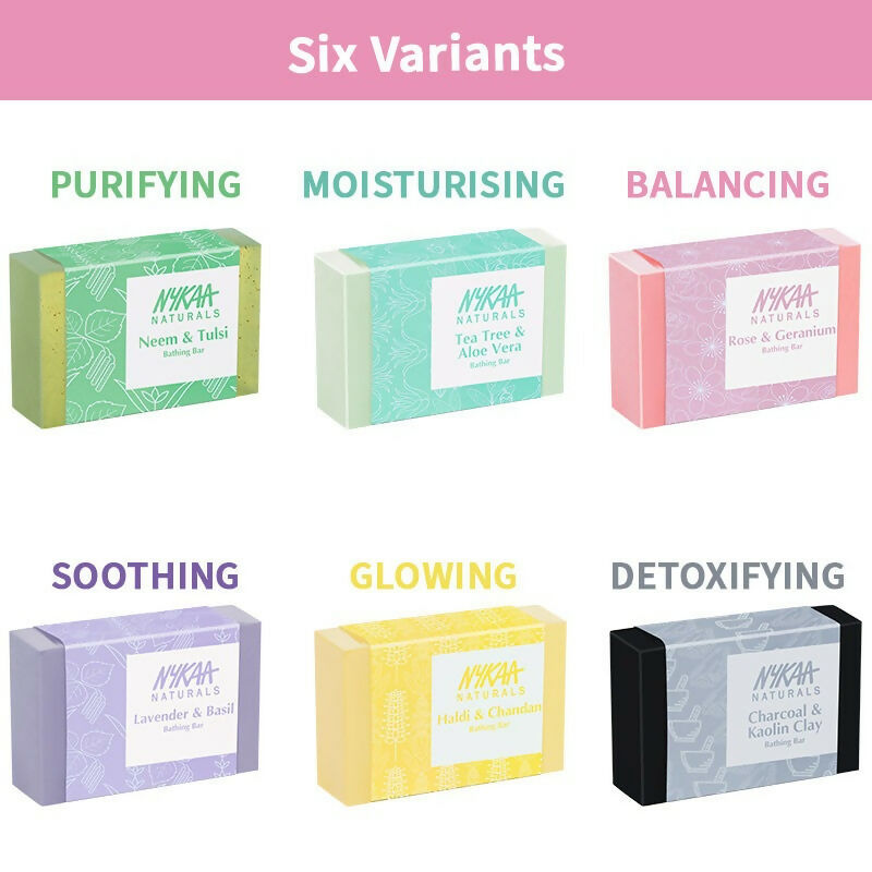 Nykaa Naturals Rose & Geranium Balancing Bathing Soap - Drmedicart
