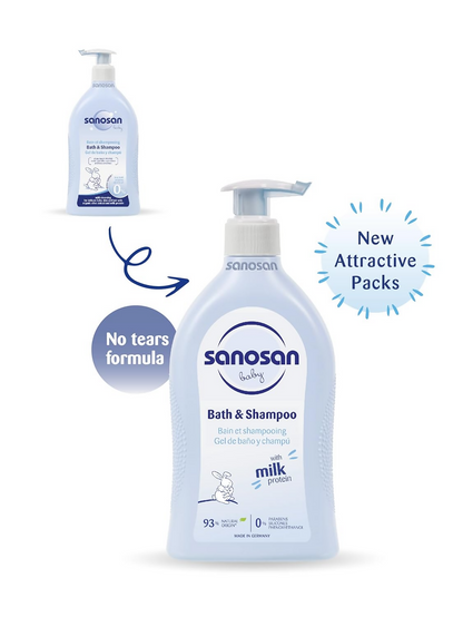 Sanosan Baby Bath and Shampoo SLS Free
