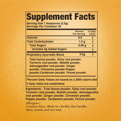 Veda Wellness Kadha - Diabetics Friendly, Fortified with Himalayan Superherbs For Cough & Cold