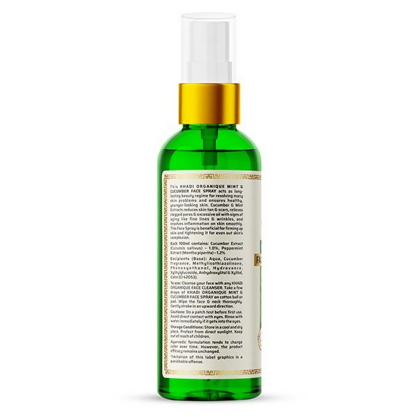 Khadi Organique Mint & Cucumber Face Spary