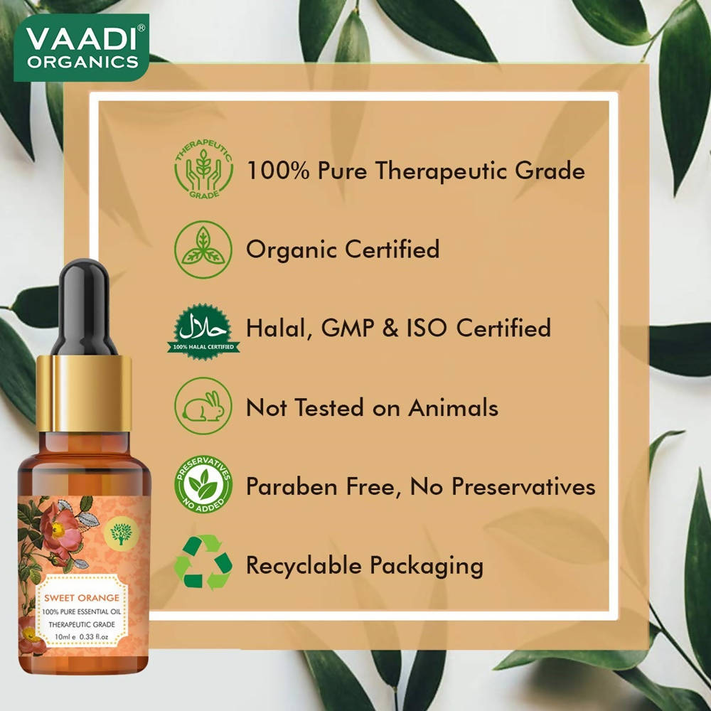 Vaadi Herbals Sweet Orange Oil Therapeutic Grade - DrMediCart