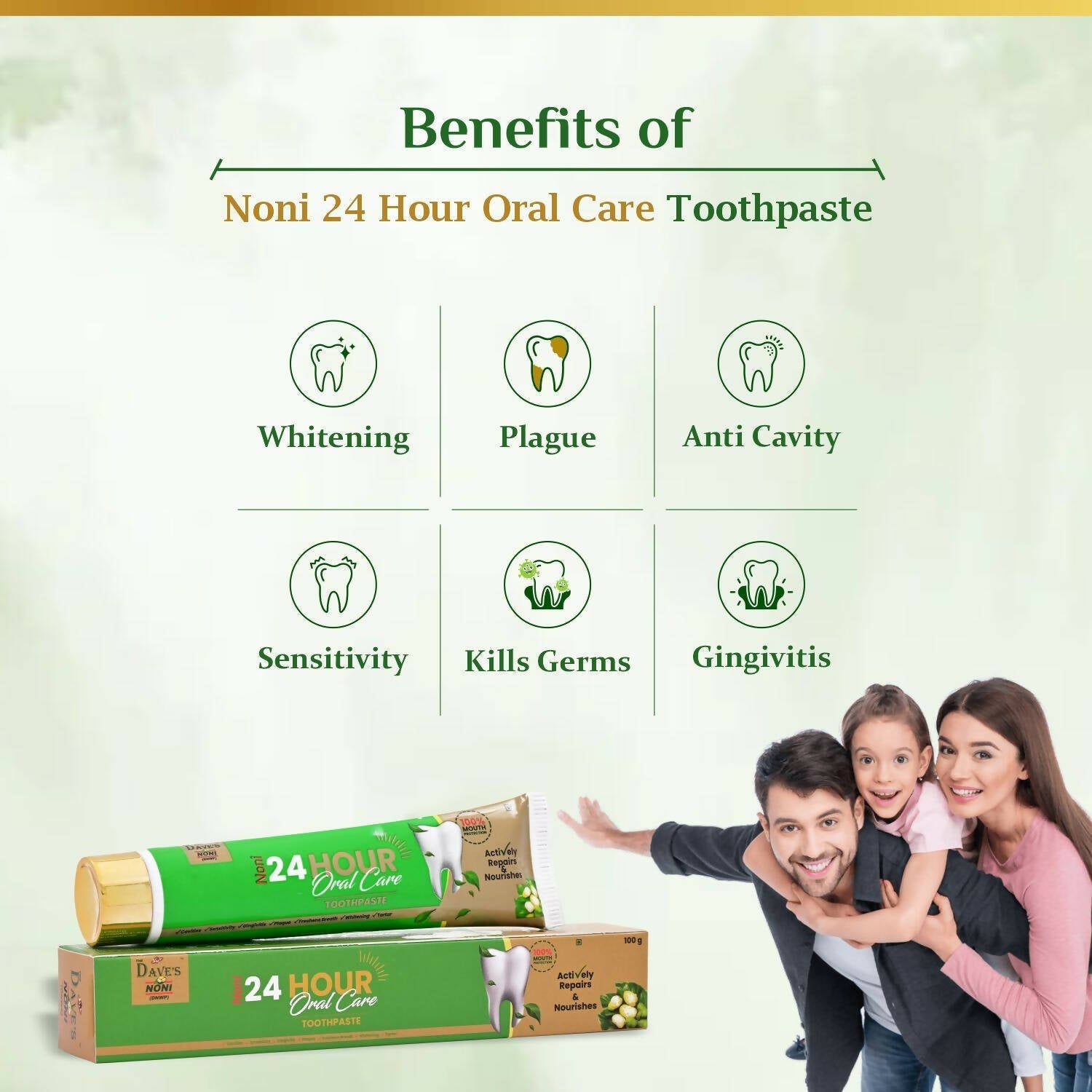 The Dave's Noni 24 Hour Oral Care Toothpaste - Drmedicart