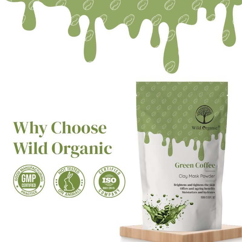 Wild Organic Green Coffee Clay Mask Powder