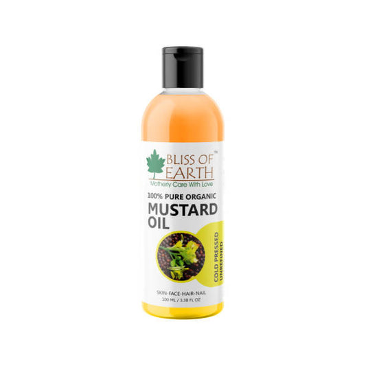 Buy Bliss of Earth Genuine pure Organic Mustard Oil from DrMediCart, Ship from India to USA