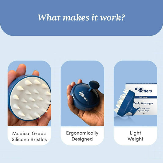 Buy Man Matters Hair Scalp Massager Shampoo Brush499 from DrMediCart, Ship from India to USA