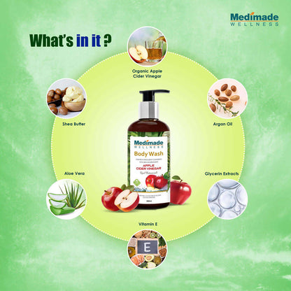 Medimade Wellness Apple Cider Vinegar Body Wash - DrMediCart