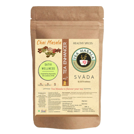 Buy Satvi Wellness Tea masala | Indian Chai Masala | Tea Enhancer | Ginger tea mix from DrMediCart, Ship from India to USA
