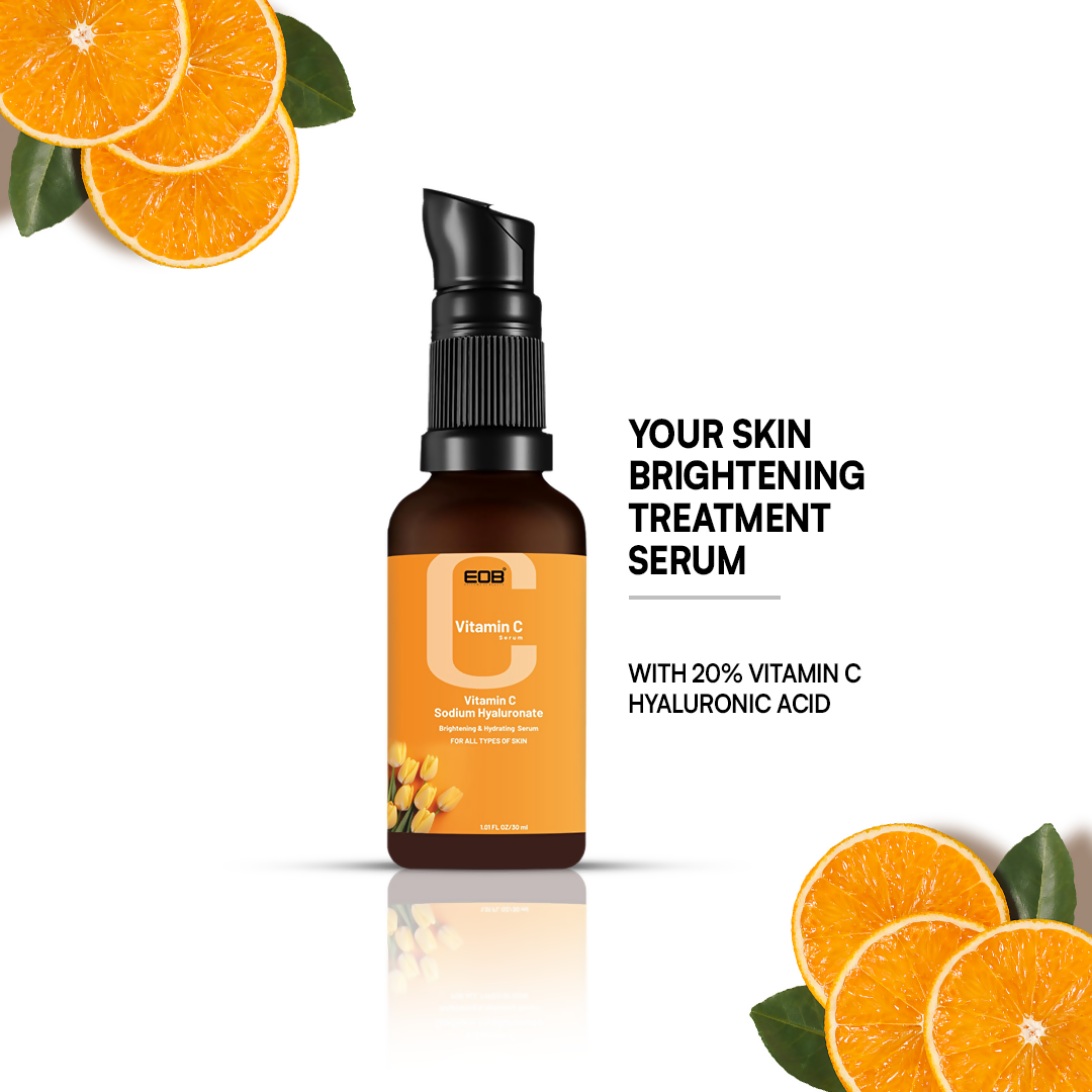EOB 20% Vitamin C Serum with Hyaluronic Acid Face Serum