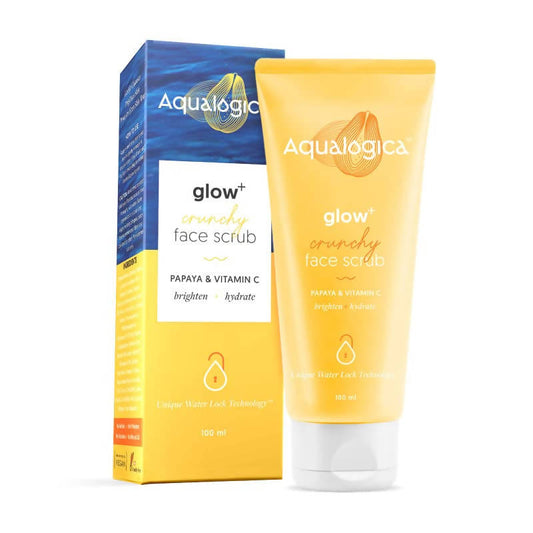 Buy Aqualogica Glow+ Crunchy Face Scrub With papaya extracts and coconut scrub from DrMediCart, Ship from India to USA