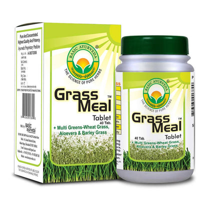 Buy Basic Ayurveda Grass Meal Tablets from DrMediCart, Ship from India to USA