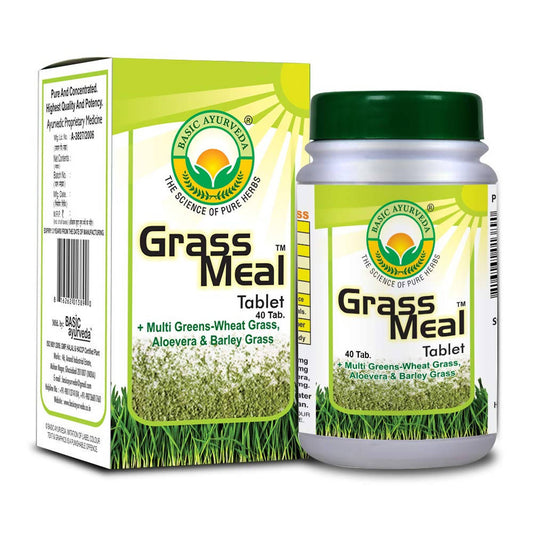 Buy Basic Ayurveda Grass Meal Tablets from DrMediCart, Ship from India to USA