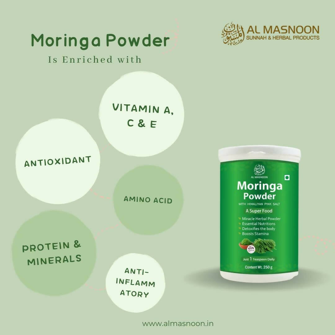 Al Masnoon Moringa Powder With Himalayan Pink Salt