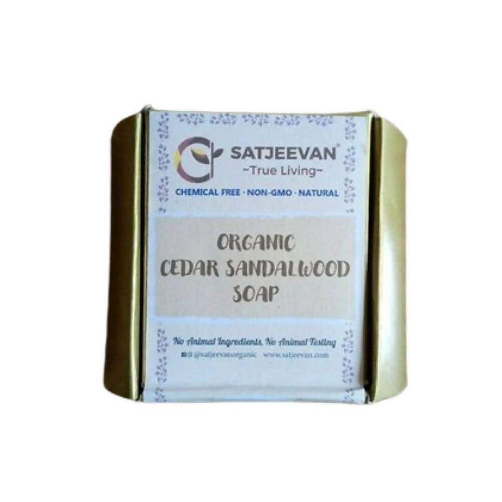 Satjeevan Organic Cedar Sandalwood Soap