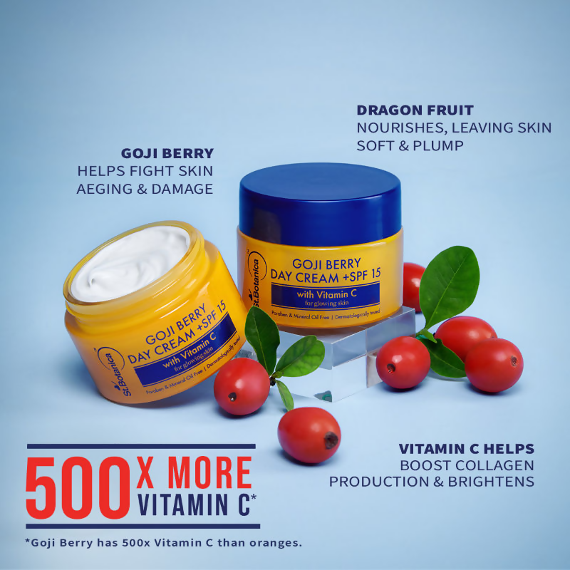 St.Botanica Goji Berry Day Cream SPF15 With Goji Berry & Vitamin C For Sun Protection