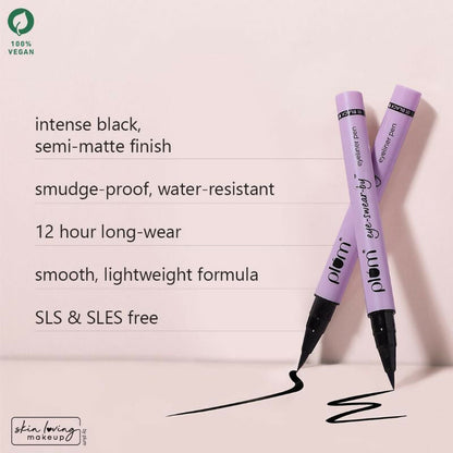 Plum Eye-Swear-By Eyeliner Pen - 01 Black