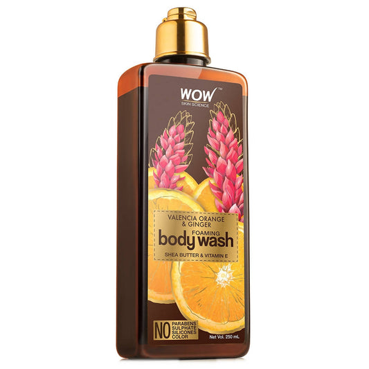 Buy Wow Skin Science Valencia Orange & Ginger Foaming Body Wash from DrMediCart, Ship from India to USA