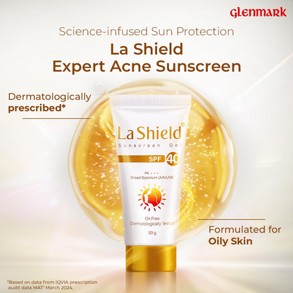 La Shield SPF 40 PA+++ Mineral Sunscreen Gel