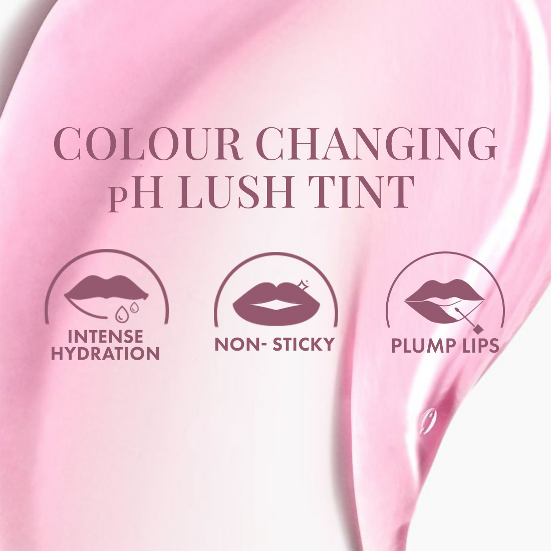 mCaffeine Shades PH Lush Lip & Cheek Color Changing Tint Hydrates Plumps Non-Sticky Tint Shift