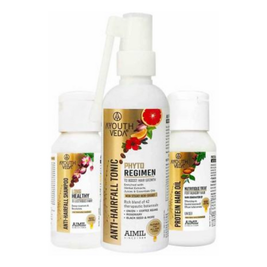 Buy AyouthVeda Anti Hair Fall Tonic Complete Care Kit from DrMediCart, Ship from India to USA