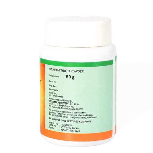 Buy Sitaram Ayurveda Sitaram Tooth Powder from DrMediCart, Ship from India to USA