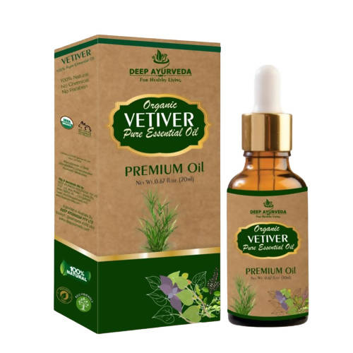 Deep Ayurveda Vetiver Pure Essential Oil - DrMediCart