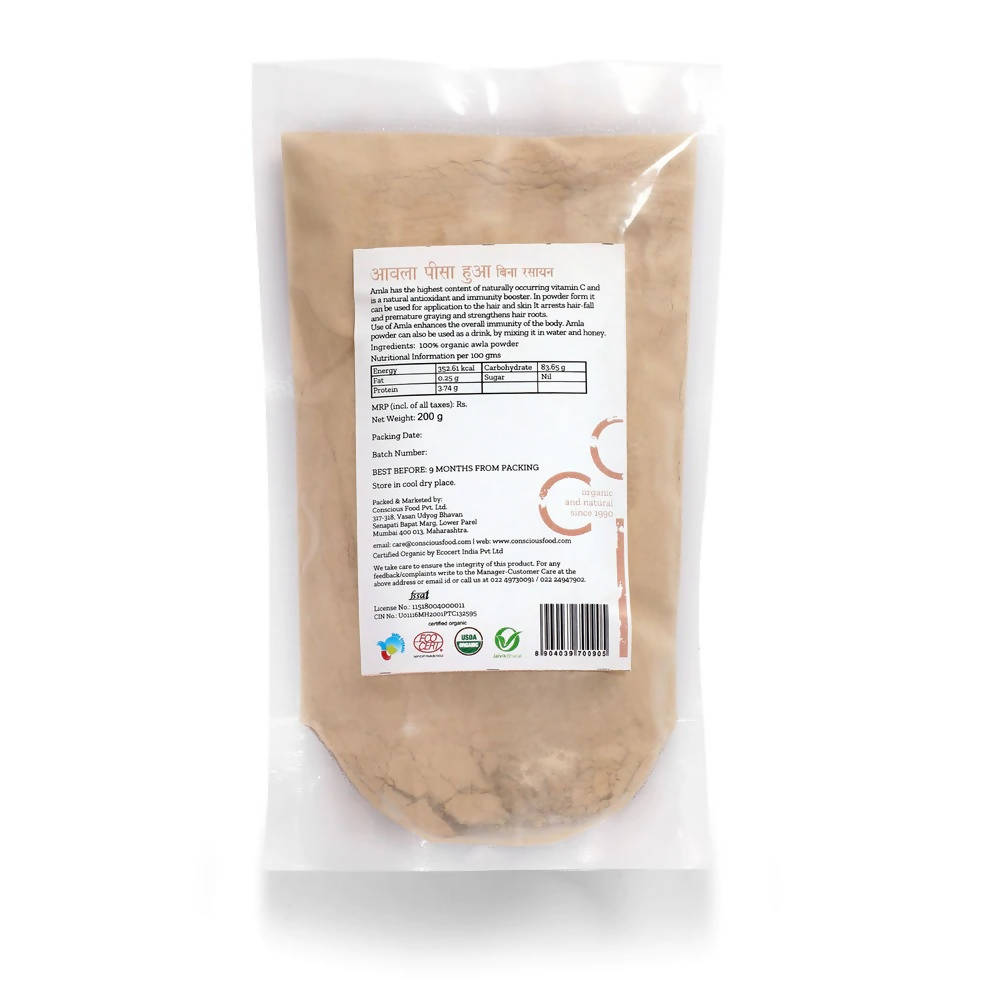 Conscious Food Organic Amla Powder (Indian Gooseberry)