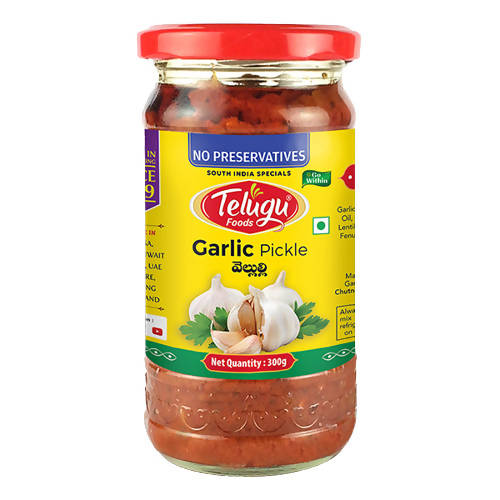 Buy Telugu Foods Garlic Pickle from DrMediCart, Ship from India to USA