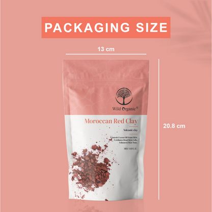 Wild Organic Moroccan Red Clay Powder