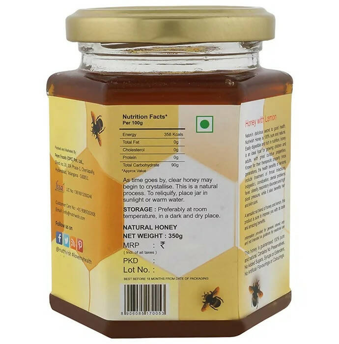 Nutriwish 100% Pure Organic Honey Lemon