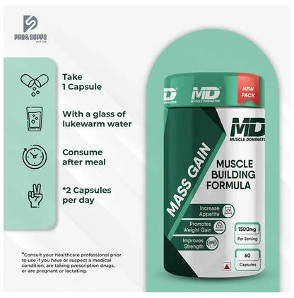 Muscle Dominator Mass Gain Capsules
