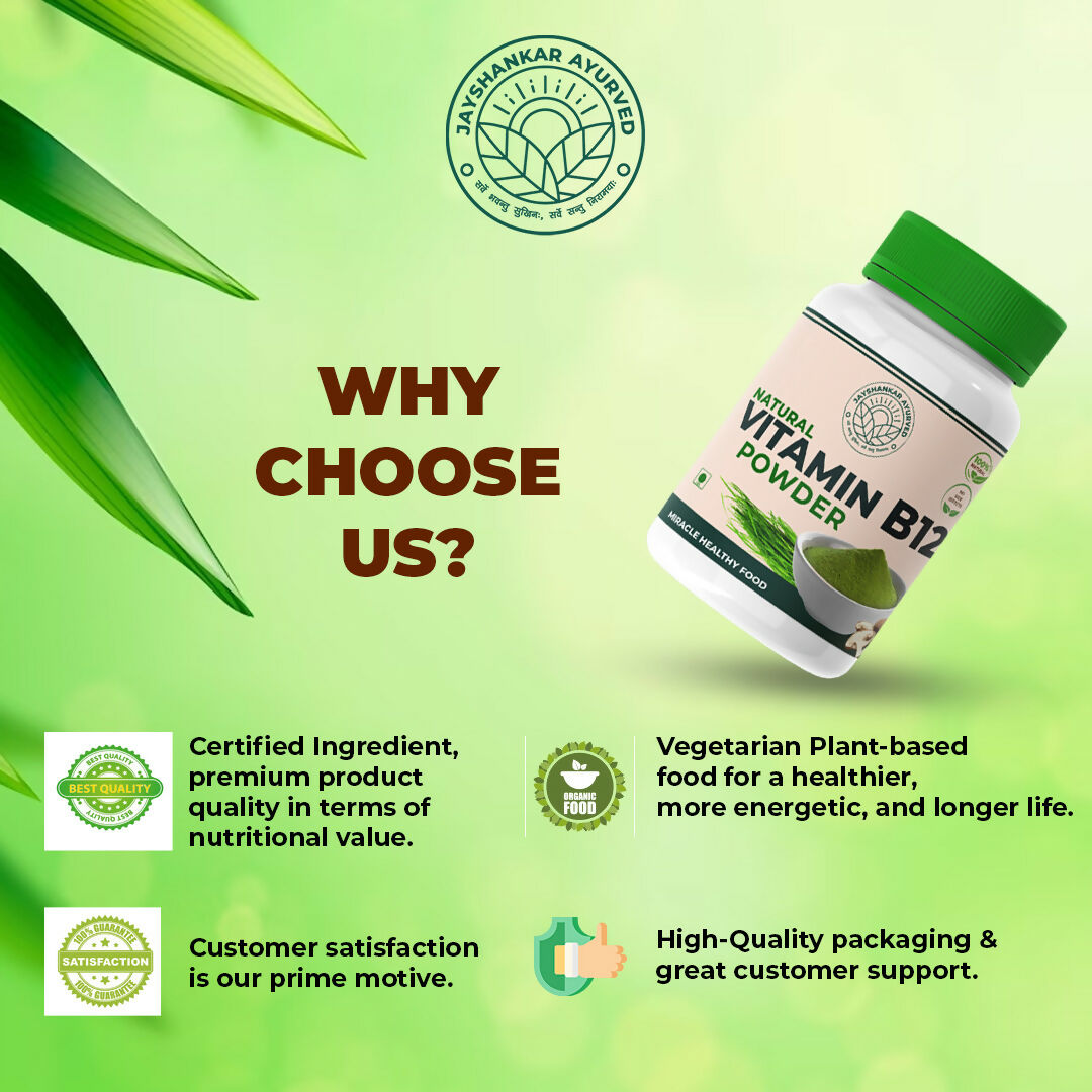Jayshankar Ayurved Vitamin B12 Green Food Powder