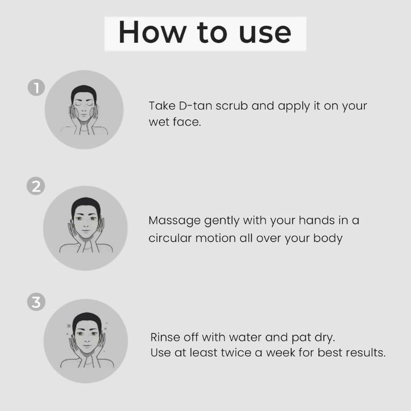 Professional O3+ D-Tan Scrub For Brightening & Glow Boosting