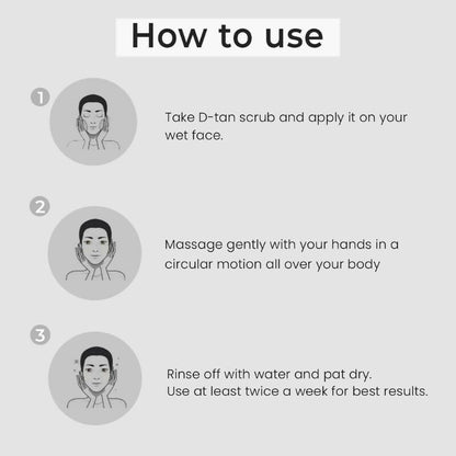 Professional O3+ D-Tan Scrub For Brightening & Glow Boosting